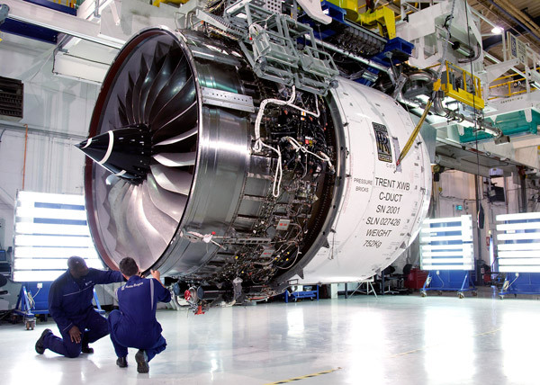 Motor a reacci&oacute;n Trent XWB