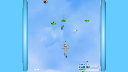 Captura de pantalla del juego Armada Assault 🛩️ arcade clásico para jugar en navegador