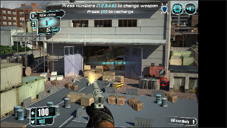 Captura de pantalla del juego Assault Echelon arcade clásico para jugar en navegador