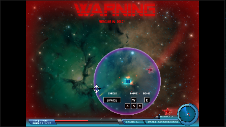 Captura de pantalla del juego  Asteroid War 🛸 arcade clásico para jugar en navegador