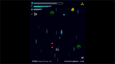 Captura de pantalla del juego Astroblaster arcade clásico para jugar en navegador
