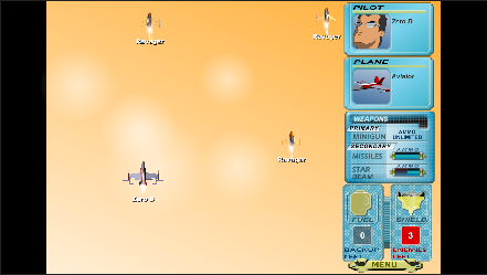 Captura de pantalla del juego Avian Wars 🚀 arcade clásico para jugar en navegador
