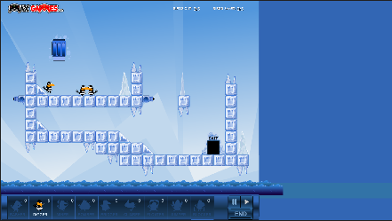 Captura de pantalla del juego Bad Birds arcade clásico para jugar en navegador