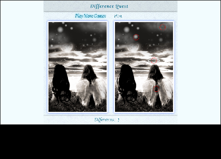 Captura de pantalla del juego Difference Quest 👁️✨ | Jugar Gratis Online arcade clásico para jugar en navegador