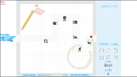 Juego Doodle Defense 📝🛡️ | Jugar Gratis Online