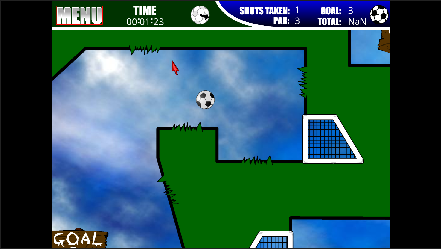 Captura de pantalla de Goal in One ⚽⛳ | Jugar Gratis