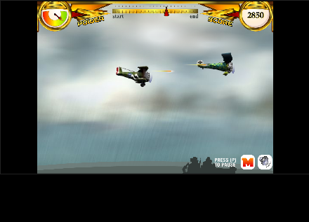 Captura de pantalla del juego Hostile Skies 💥🔫 | Jugar Gratis Online arcade clásico para jugar en navegador
