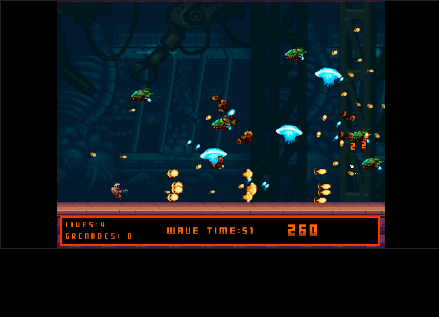 Captura de pantalla del juego Humanoid Space Race 💥🔫 | Jugar Gratis arcade clásico para jugar en navegador