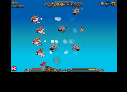 Captura de pantalla de Kamikaze Pigs 🐷🚀 | Jugar Gratis Online 