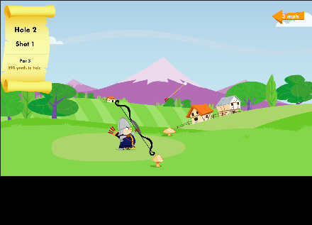 Captura de pantalla del juego Medieval Golf 🏹⛳ | Jugar Gratis arcade clásico para jugar en navegador