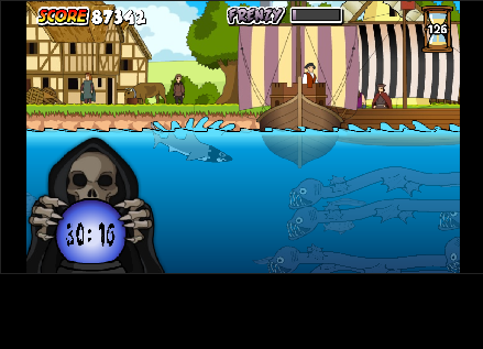 Captura de pantalla del juego Medieval Shark 👁️🦈 | Jugar Gratis arcade clásico para jugar en navegador