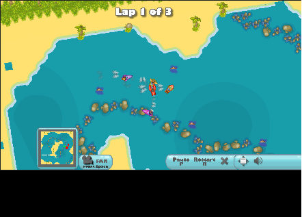 Captura de pantalla de Microboats 🚤🏁 | Jugar Gratis