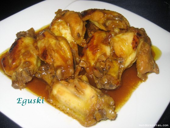 Alitas de pollo al horno con salsa de soja, miel y limón